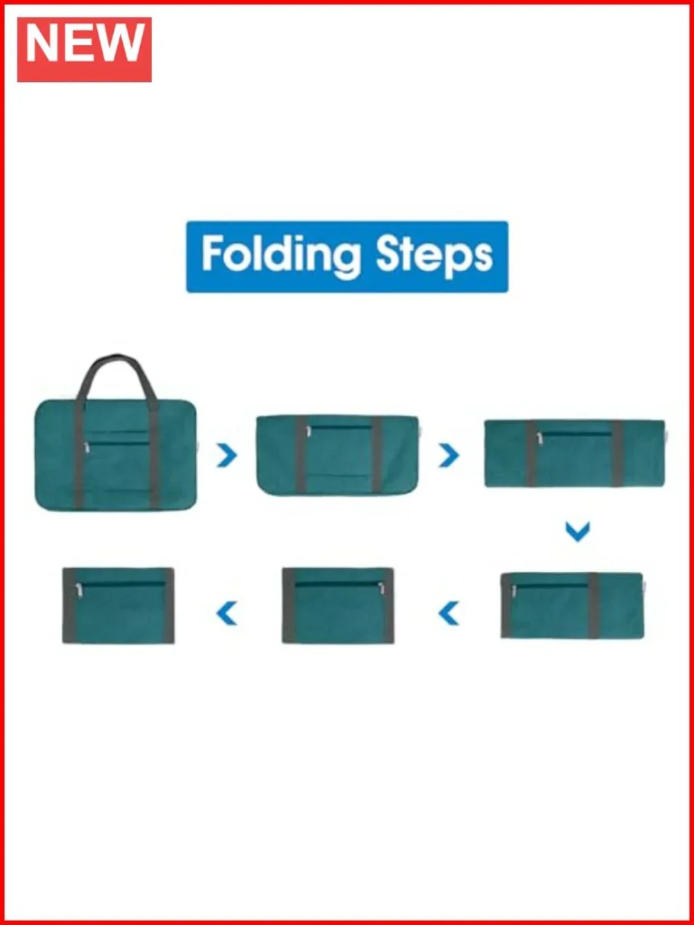Foldable Carry on Duffel Bag 40L Travel Luggage Packable Duffle for Women Men